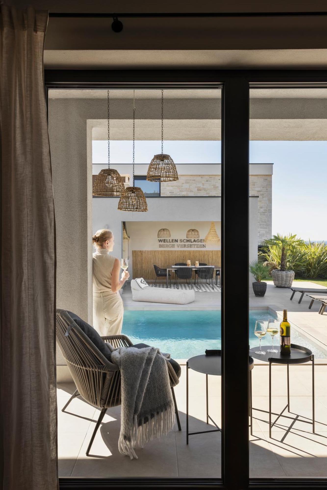 Villa Bewegte Berge Kaštelir Buitenkant foto